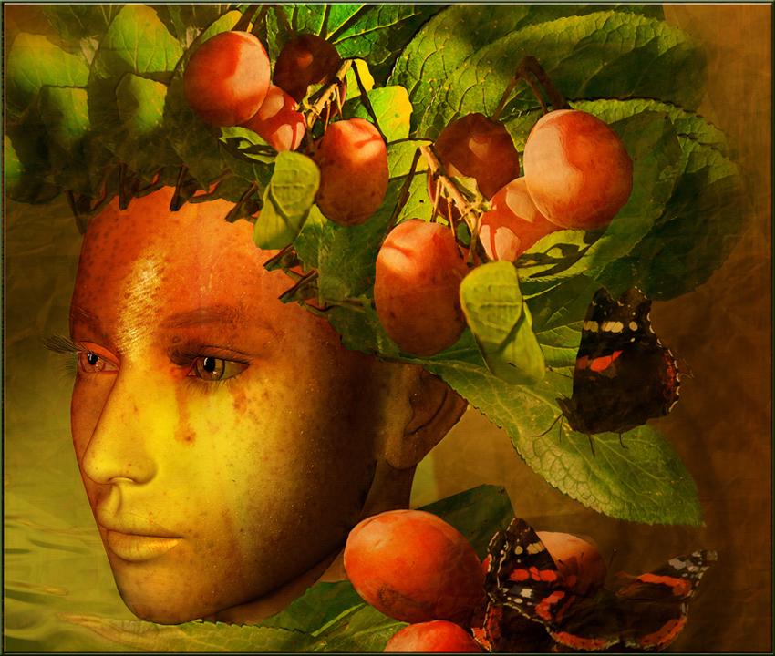 Diosa romana de las frutas