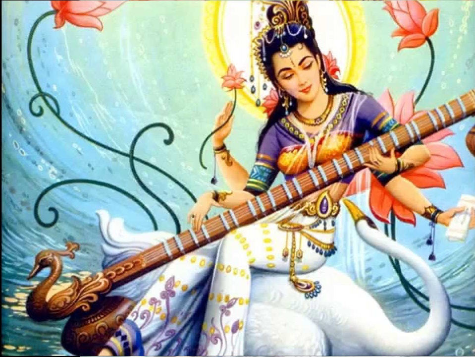 Saraswati Diosa hindú de la MÚSICA 【Y del ARTE】